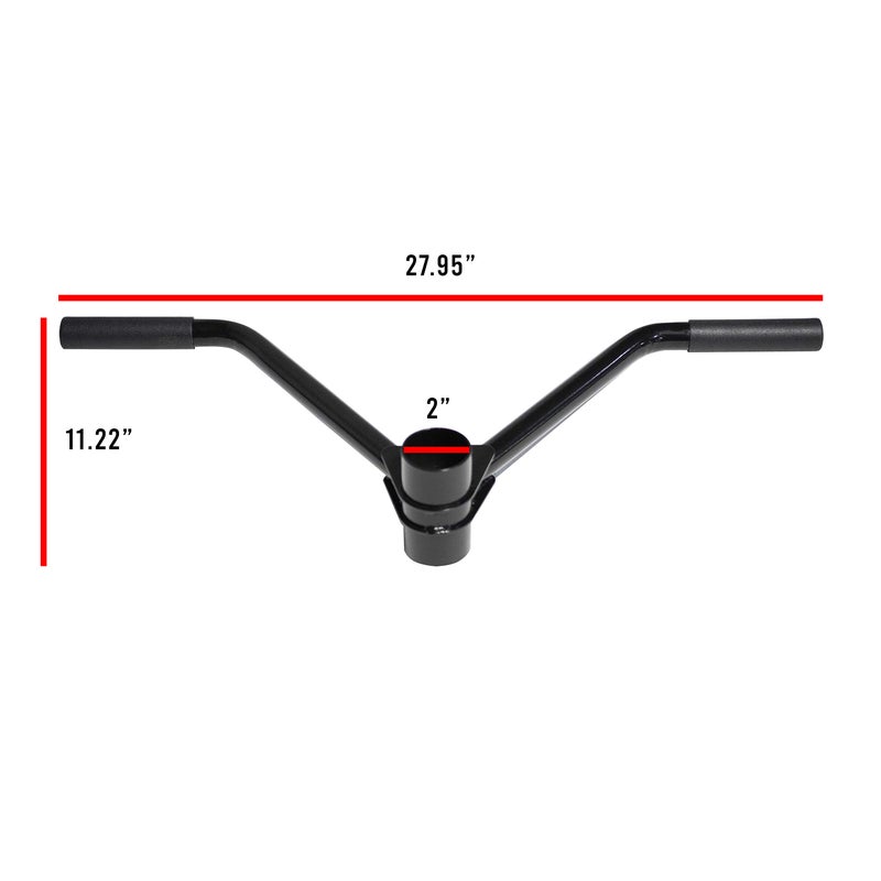 CAP Barbell ملحق CAP Barbell PRO لصف T-Bar المستقيم لبار أولمبي بقطر 2 إنش، أسود - Image 3